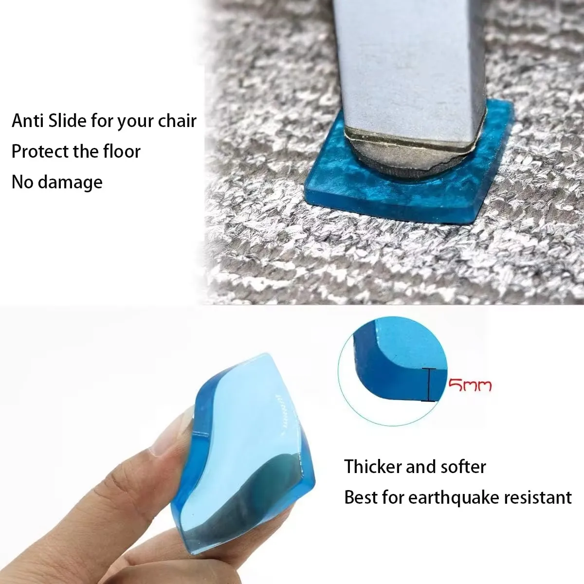 Anti Vibration Pad  Noise Cancelling Washing Machine Support Universal Furniture Anti Slip Dryer Feet Leg Base