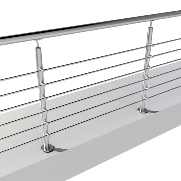 Modern custom design Indoor stair glass stainless steel railings price