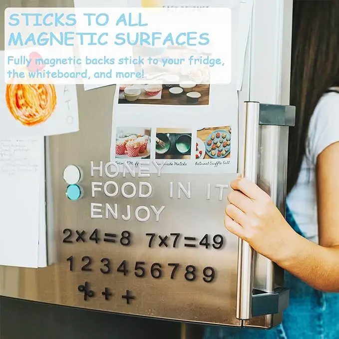 Decorative Magnetic EVA Alphabet Letters Arabic Numerals for Refrigerator White Board