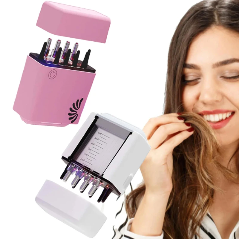 Hot Selling Waterproof Electric Head Scalp Massager Hair Growth Oil Serum Comb Regrowth Hair Treatment