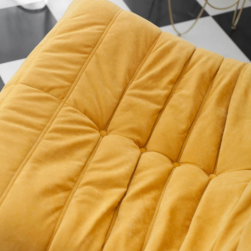 Modern minimalist living room caterpillar leisure recliner chair,can be combined light luxury lazy Togo sofa