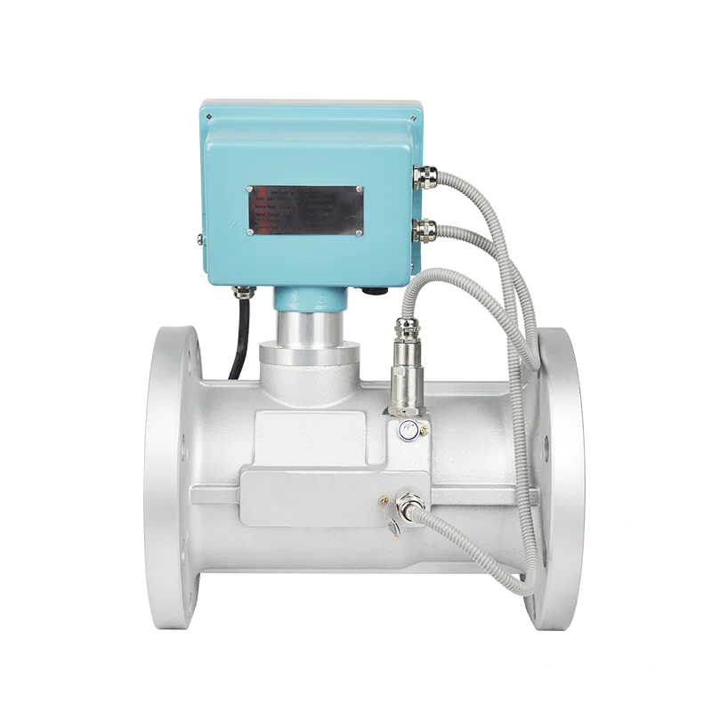 DN25 small size battery power 24VDC natural gas turbine flow meter factory for gas trading