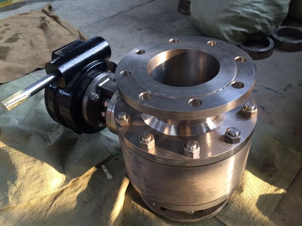 Used in Sewage water treatment system Corrosion resistant DN150 Titanium ball/globe valve
