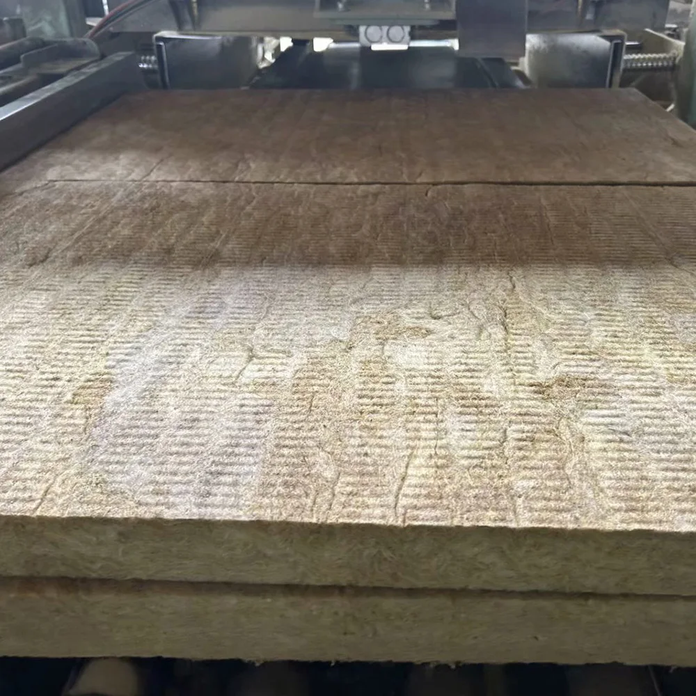 High Strength Industrial Design Acoustic Mineral Wool Insulation Rock Wool Board Panel Fire Resistant Plain Slab Made Basalt