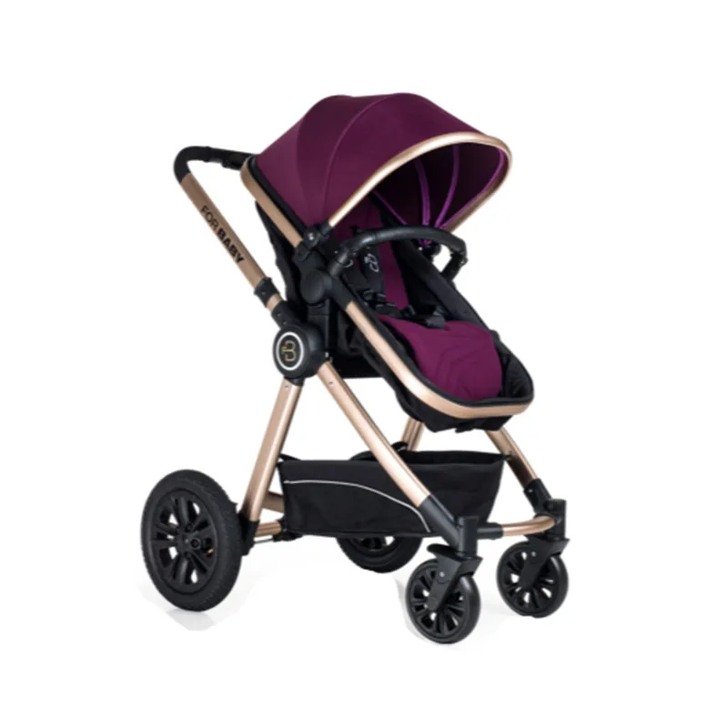 High Quality Fashionable Baby Kinderwagen 3 in 1 Compact Stroller Luxury Pram for Newborn