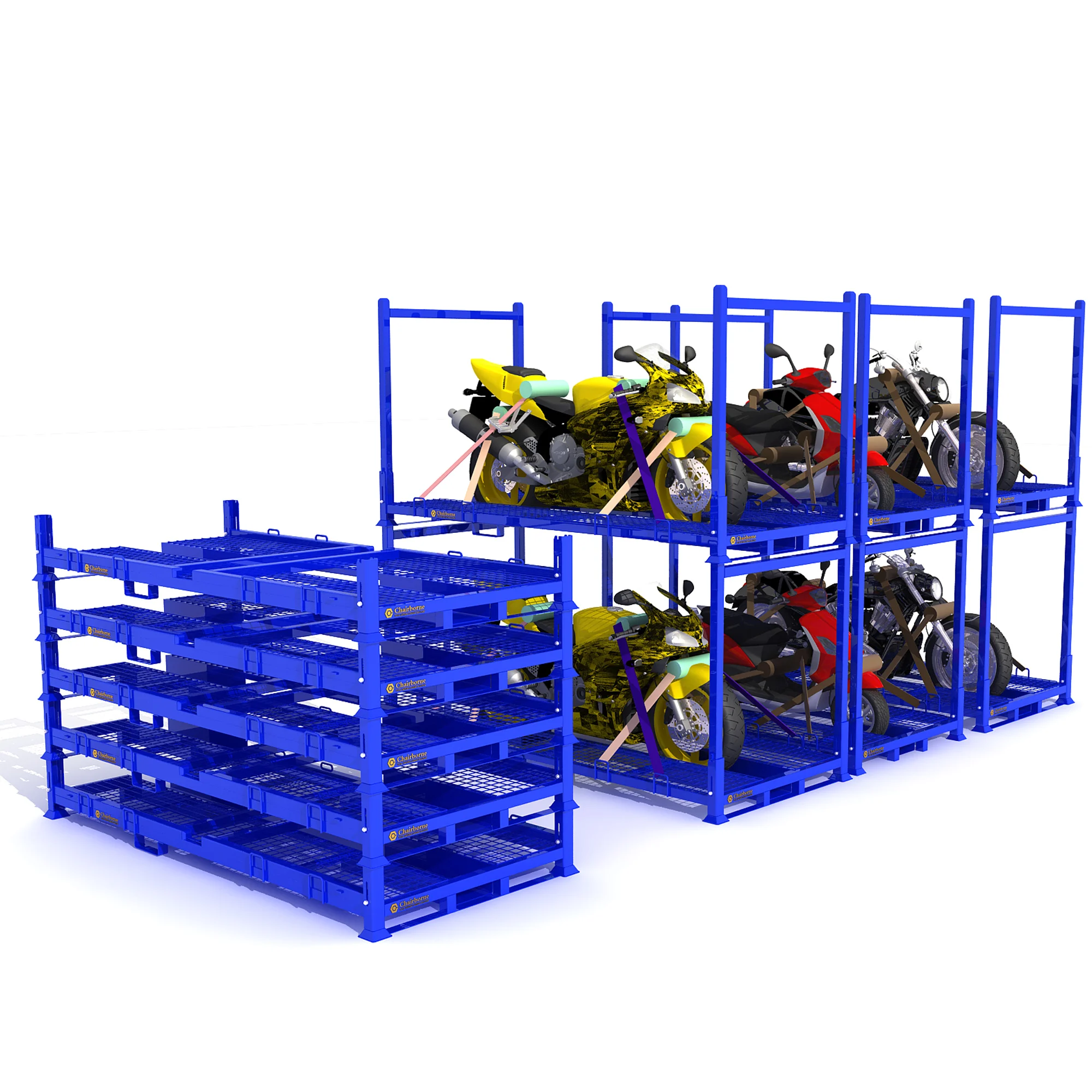 Hot sale warehouse stackable motorcycle tire storage rack