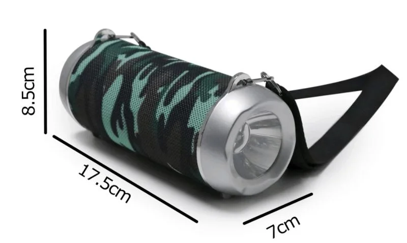 Small portable radio with LED lights and Small BT speaker FM Radio
