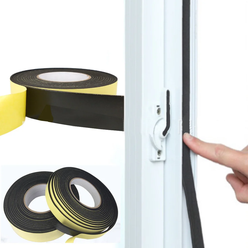 Round Epdm Neoprene Reclaimed Closed Cell Foamed Rubber Safety Cushion Seal Strip Adhesive Backed Foam Strips