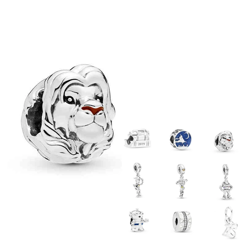 925 Sterling Silver  beautiful Pendant charms beaded fit Original bracelets women DIY  jewelry Making