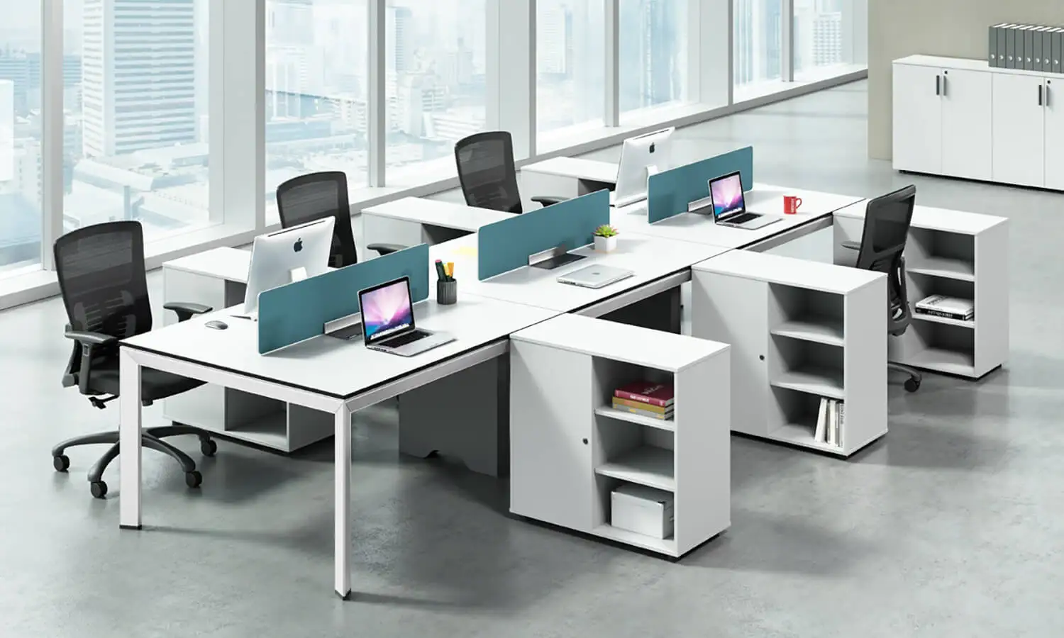 10 человек офисные модульные перегородки из МДФ рабочая мебель для сотрудников стол рабочего стола