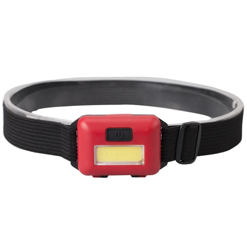 Outdoor Headlamp Headband Strap Dry AAA Battery Flashlight Head Light 5W COB Led Promotional Camping Headlamp