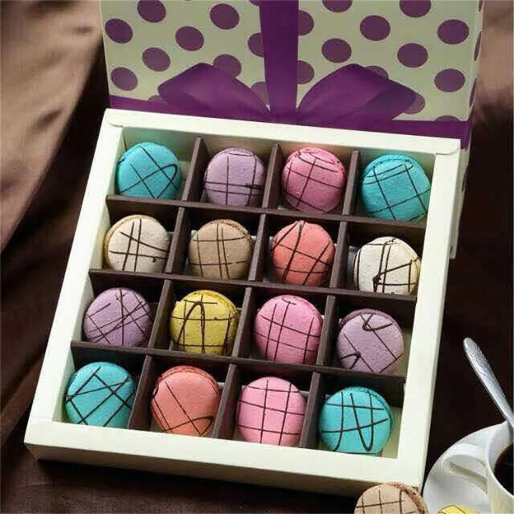 clear customized plastic packaging macaron box