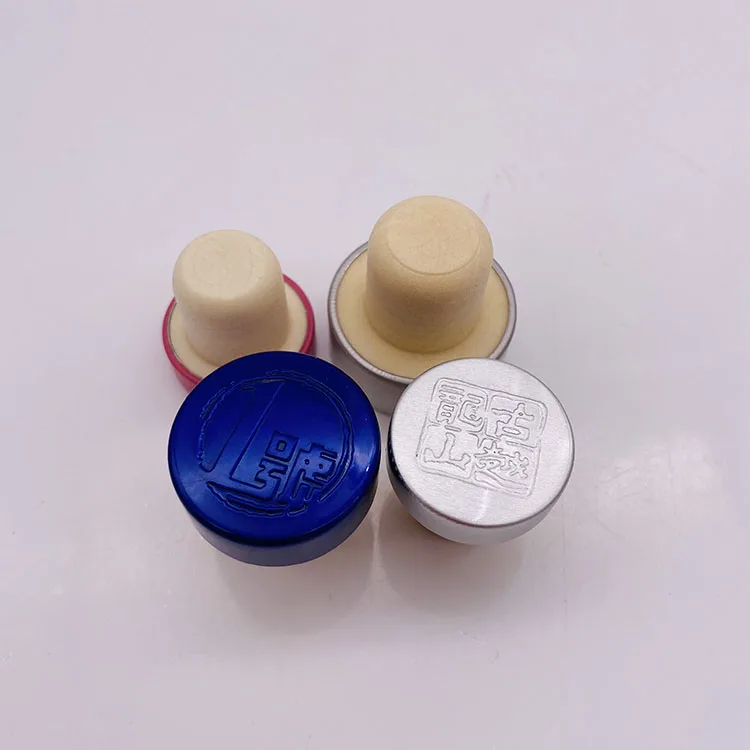 Good Quality Custom Wooden Bottle Cap Oil Stopper Polymer Cap Wine Cork Cap Factory Direct Sale