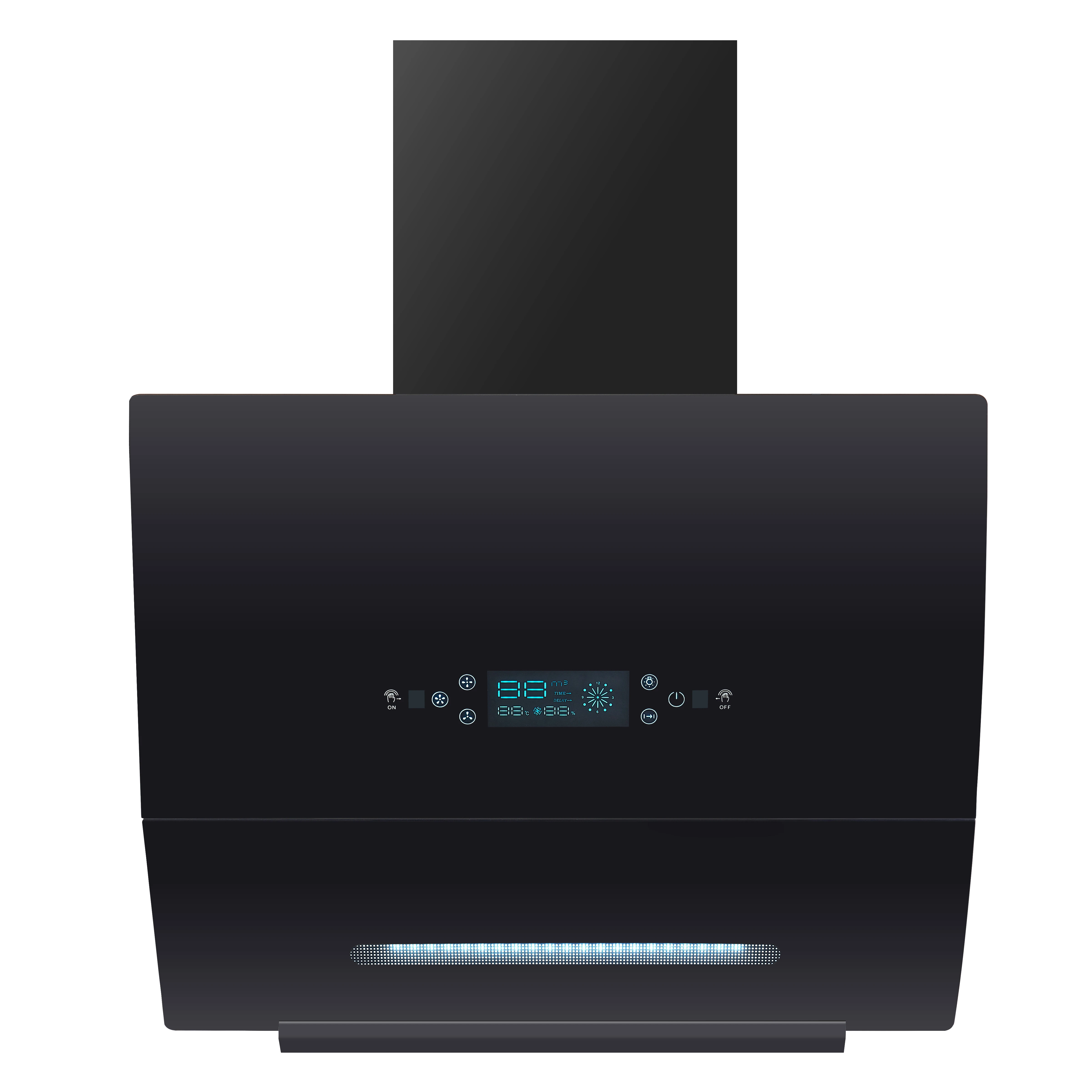 Side Type Wall-Mounted Glass Kitchen Range Hood Chimney Cooker Hood For Kitchen For Hot Sales