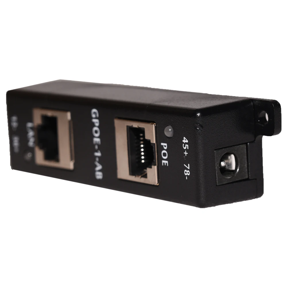 GPOE-1-AB 24v 48v 56v passive 802.3bt gigabit poe injector 1 port