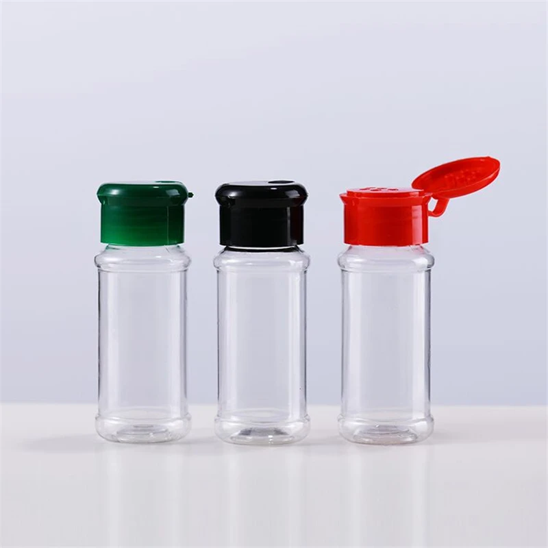 Wholesale Kitchen Plastic 100g Salt Pepper Chili Seasoning Shaker Bottle