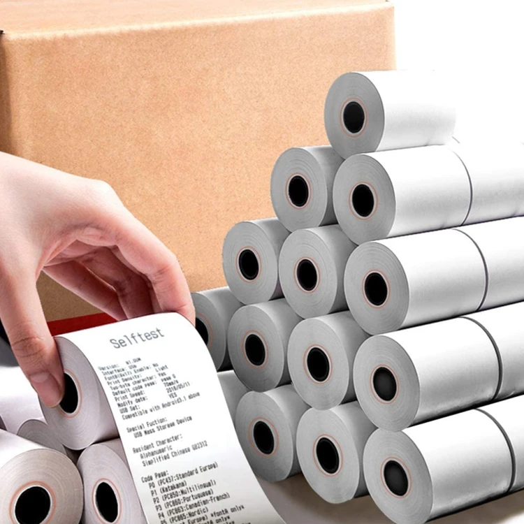 Office Supply Blank Thermal Paper Rolls 57x40 Fast Delivery Custom Logo Cheap Price POS Thermal Paper