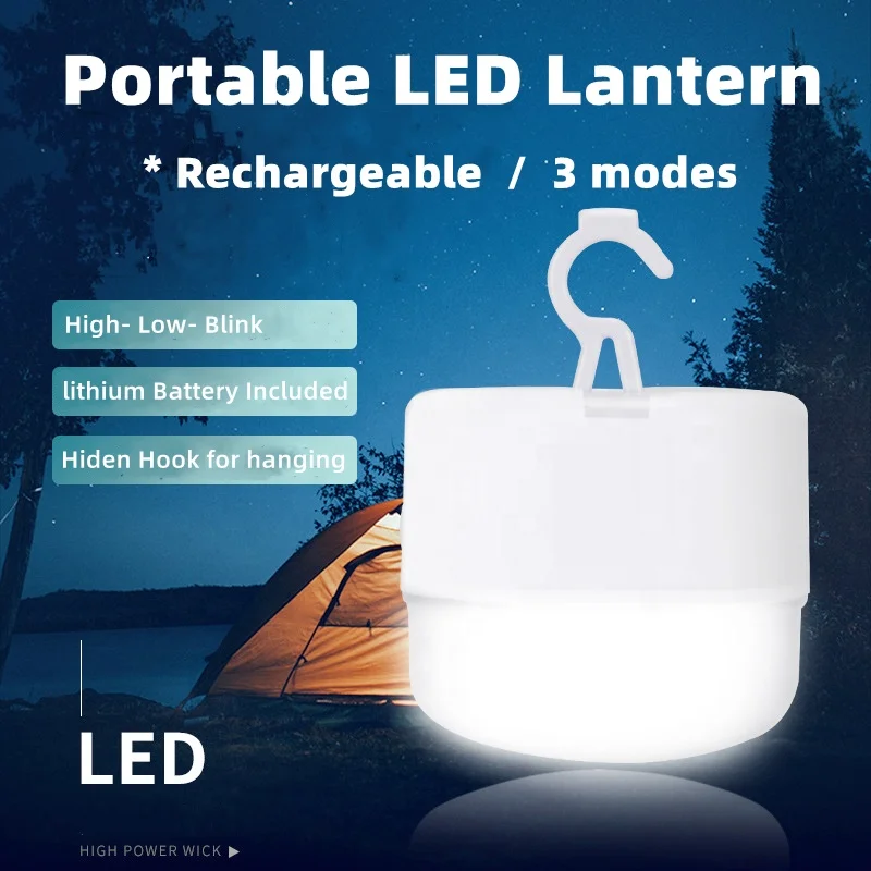 2024 new arrivals outdoor camping accessories tents lantern LED Light factory wholesale ready to ship customized small order