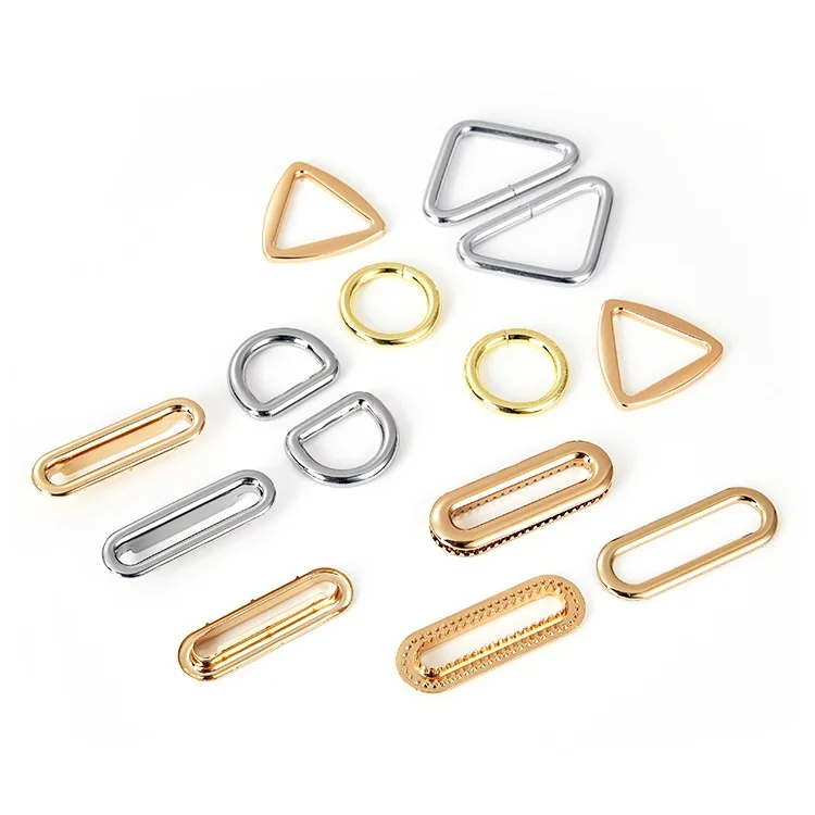 Factory high quality hardware bag accessories metal eyelet pin belt buckle and rings