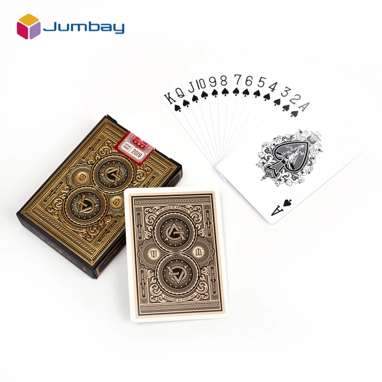 Professional Personal Customization Custom Ad Playing Card German Black Core Poker Card German Paper Poker Cards
