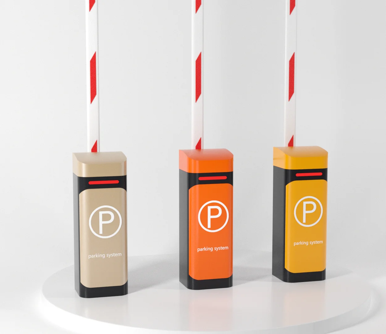 Heavy Duty Car Park Security Automated Electronic Arm Barrier Gate For Toll Parking Lot