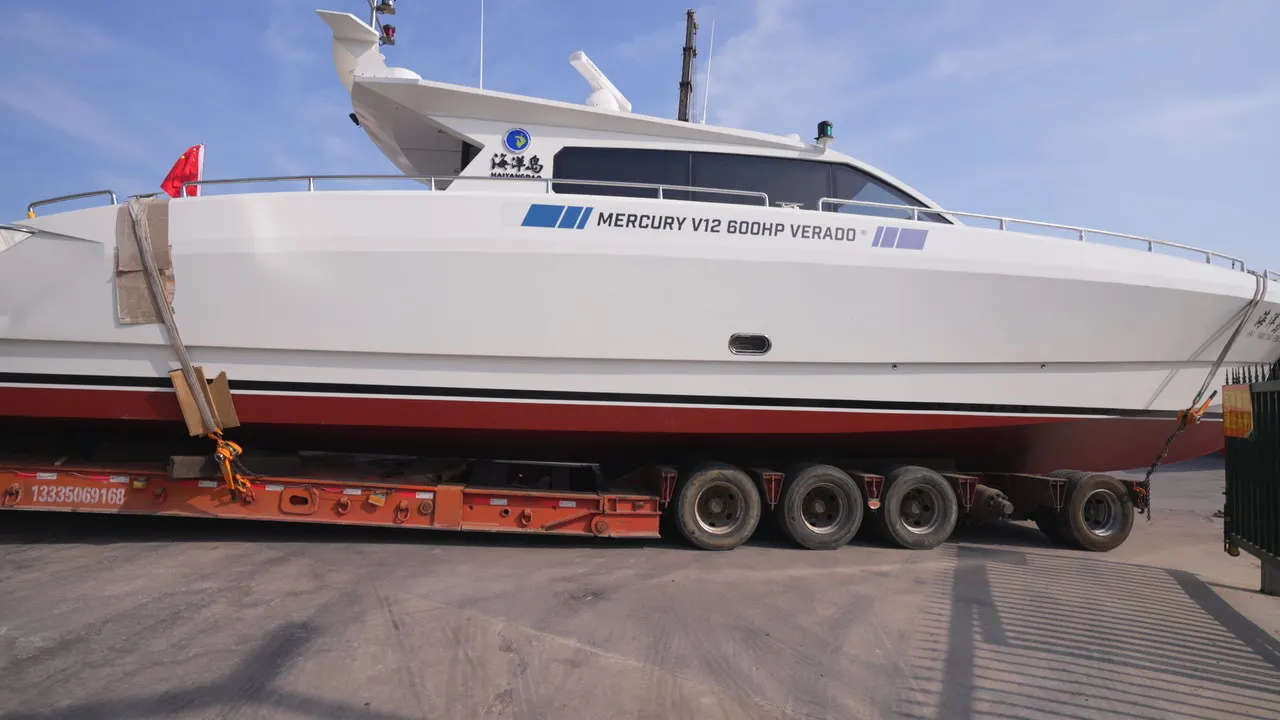 Customizable 17m Aluminum Alloy Luxury Yacht Fishing Boat