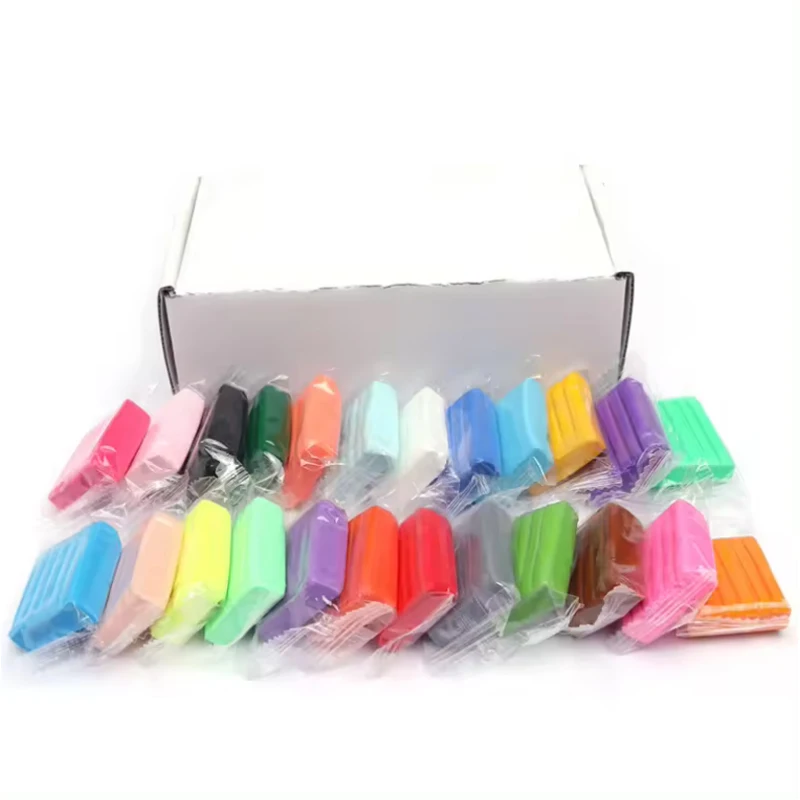 Wholesale 60g 36 colors Kind of Colorful non-toxic handmade diy soft modeling polymer clay Oven bake for kids air dry clay