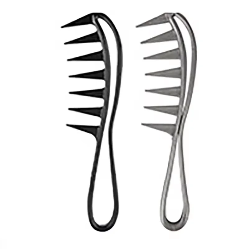 CM Custom label vintage men slicked back oil comb anti static wide tooth comb hair styling tools set for women