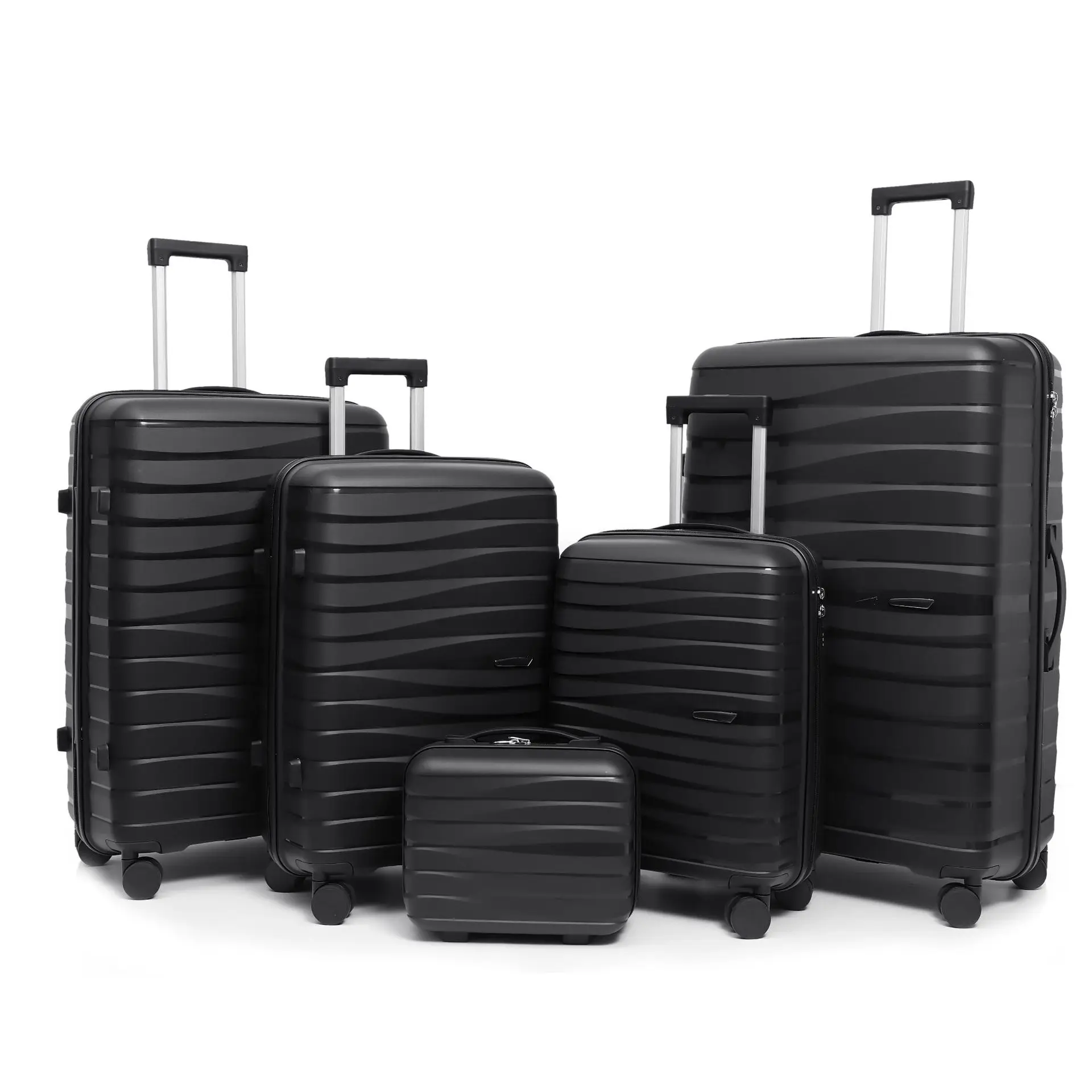 Wholesale Manufacturers Offer Unisex PP Trolley 3-6pcs 12/14/20/24/28 Travel Bag Luggage Sets with Spinner Caster luggage