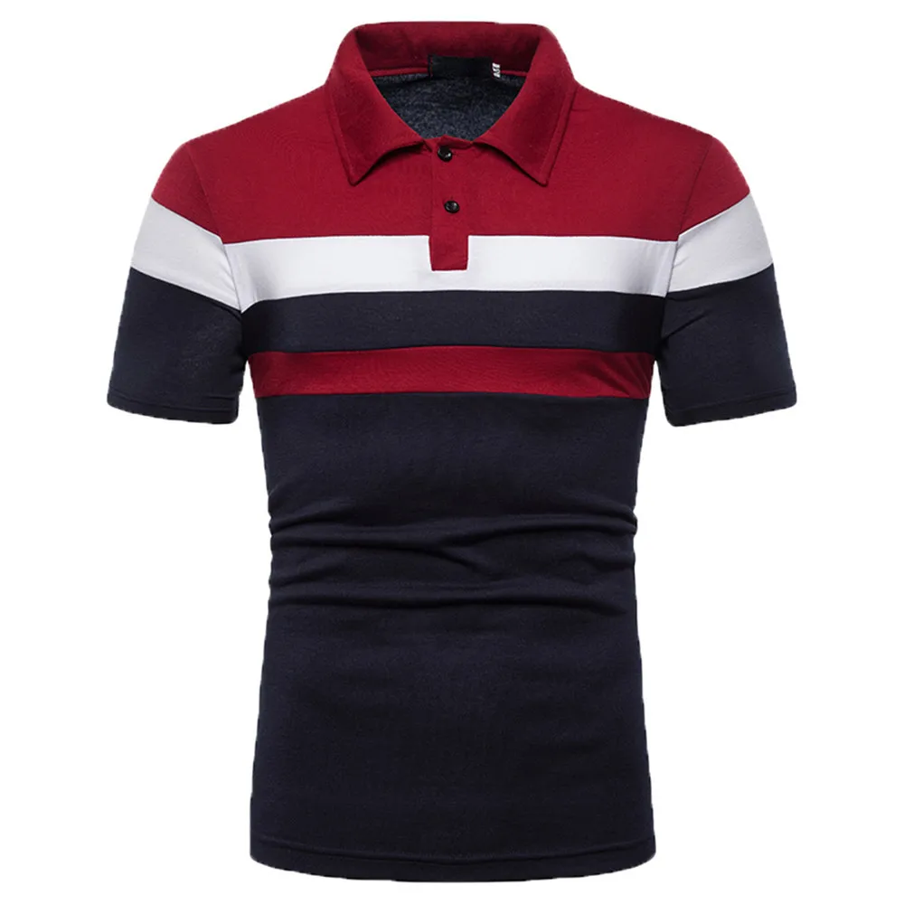 High Quality China manufacturer custom logo man clothes short sleeves slim fit polo t-shirt