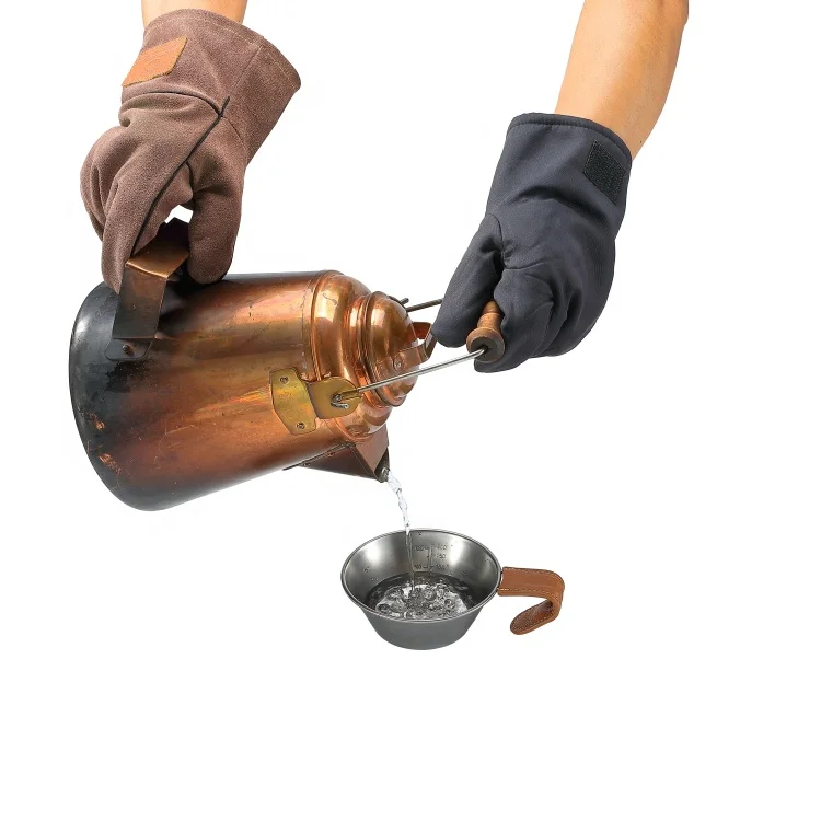 BBQ Grill Oven Heat Resistant-Smoker Cooking Barbecue Gloves Camping Outdoor Handling Heat Food Gloves