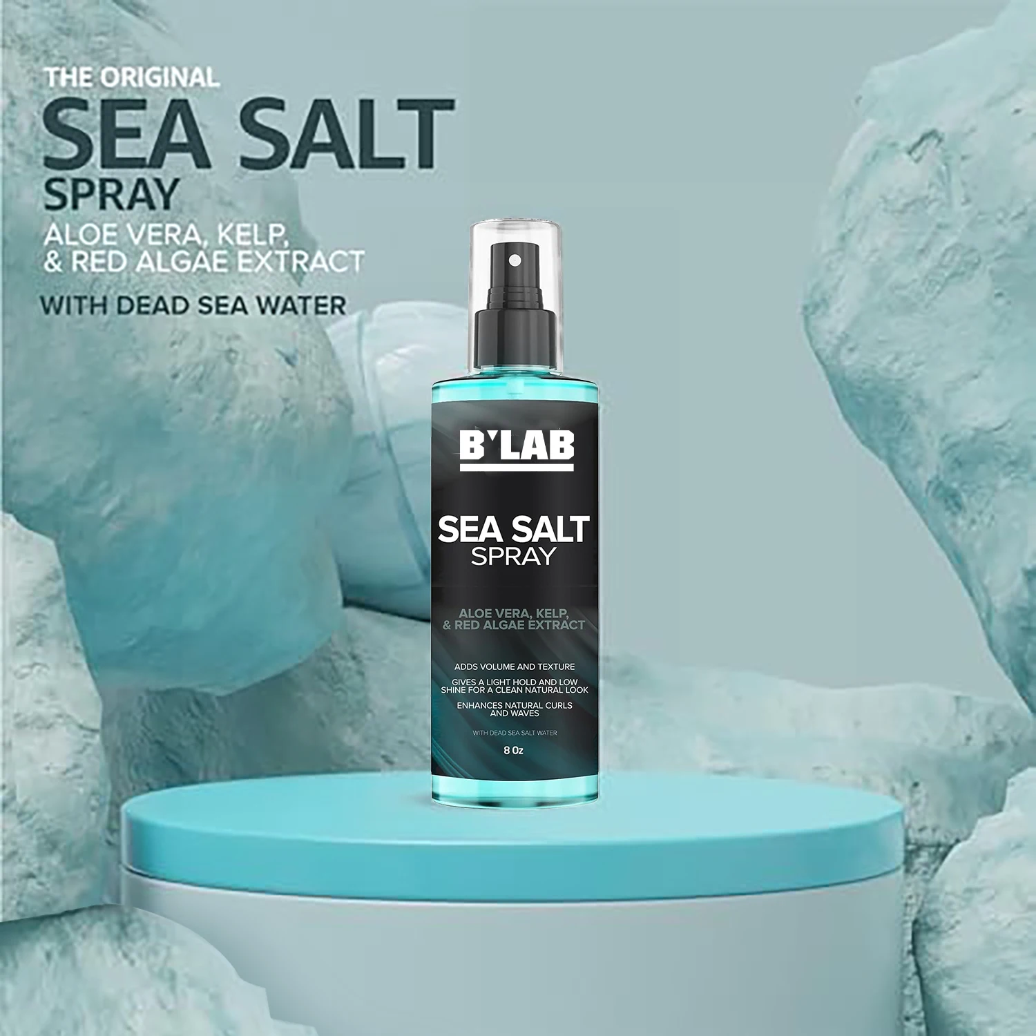 Private Label Matte Finish Sea Salt Hair Spray Coconut Strong Hold Sulfate Free Texture Volumiziing Hair Sea Salt Spray for Men