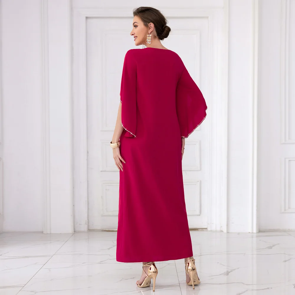 2024 New Arrival Plus Size Saudi Style Kaftan Robes Dubai Abaya Dress Islamic Clothing for EID Made of Polyester for Adults