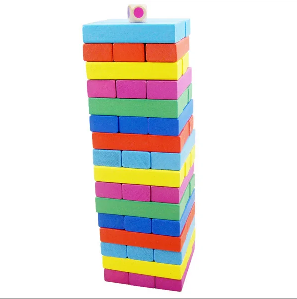 juguetes para los ninos  large stack high blocks  wooden block toys early education puzzle  activity educational toy