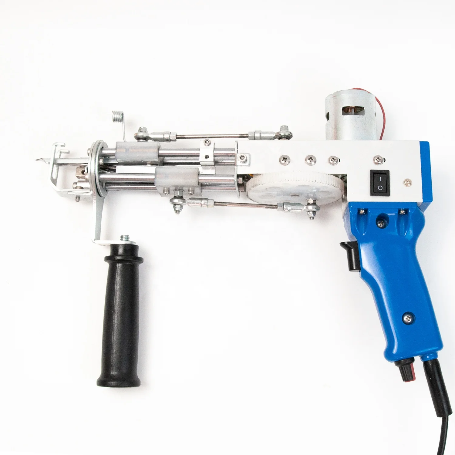 2 in 1 Tufting Gun with Cut Pile and loop Pile Rug Carpet Making Machine Dark Blue