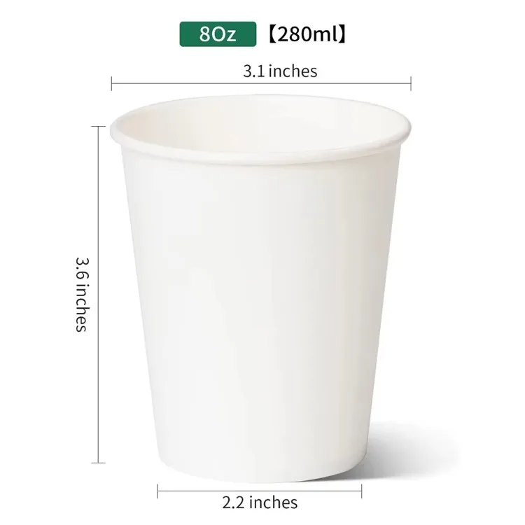 8oz 12oz 16oz Custom Drink Disposable Coffee Tea Paper Cup