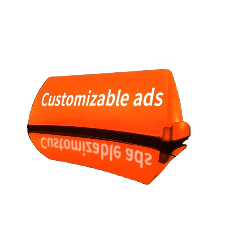 Orange PP Plastic Factory Outlet Waterproof Taxi Sign Lights LED Sources Lamp/Printing Available