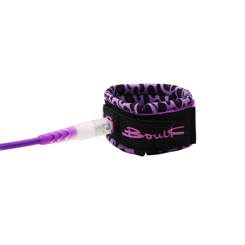 Customized Color and Logo 7mm 10ft surf straight surfboard leash