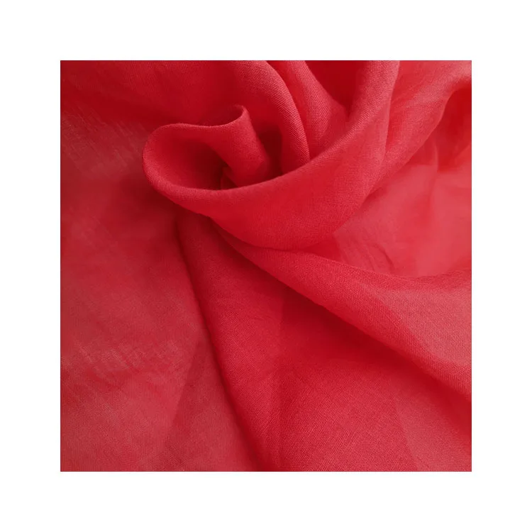 
2021 new top quality plain soft ramie textile wholesale ramie fabric ramie cotton fabric for top shirts garment 