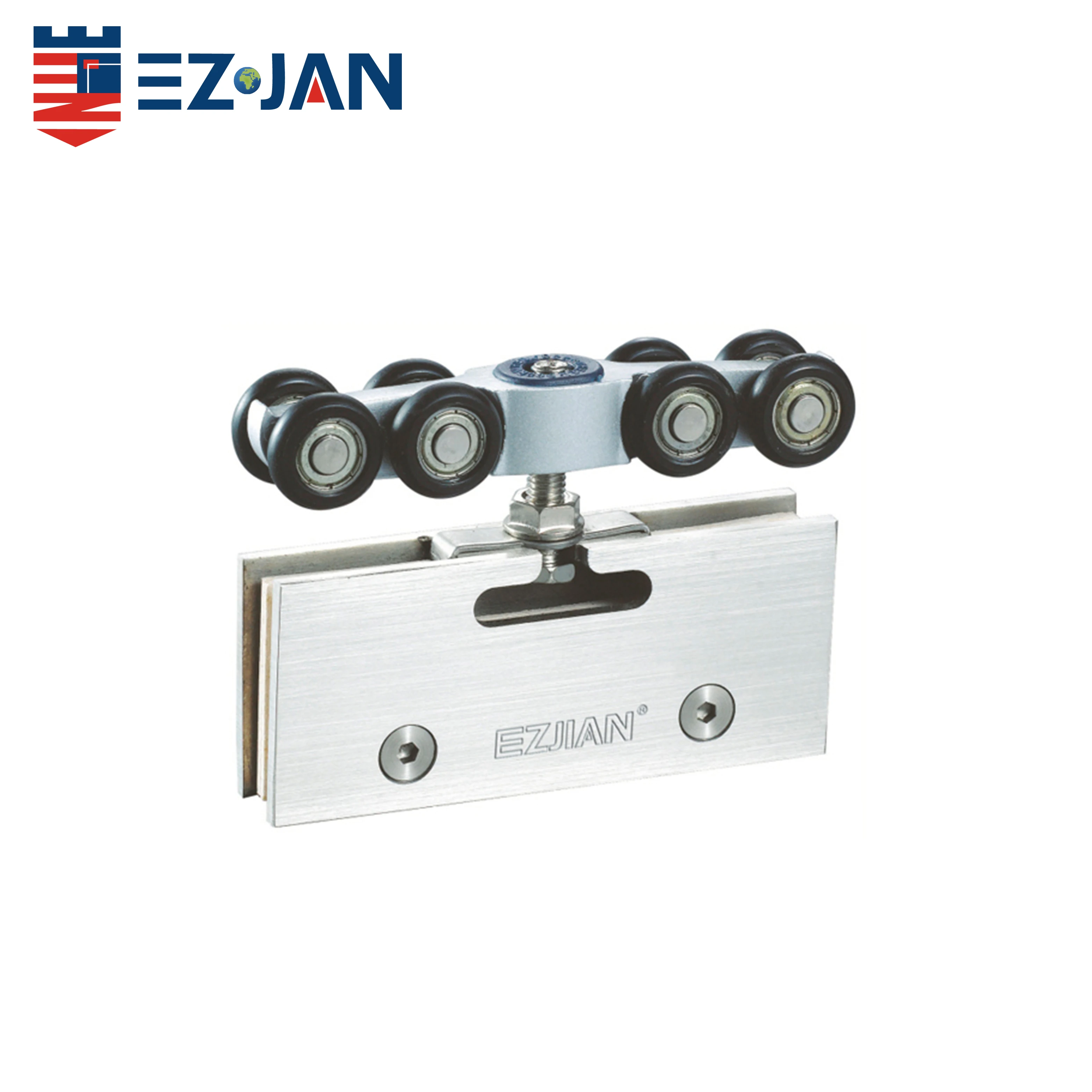 8 Wheel Hanging Roller Silent Glass Wooden Sliding Stainless Steel Iron For Heavy Door Or Window