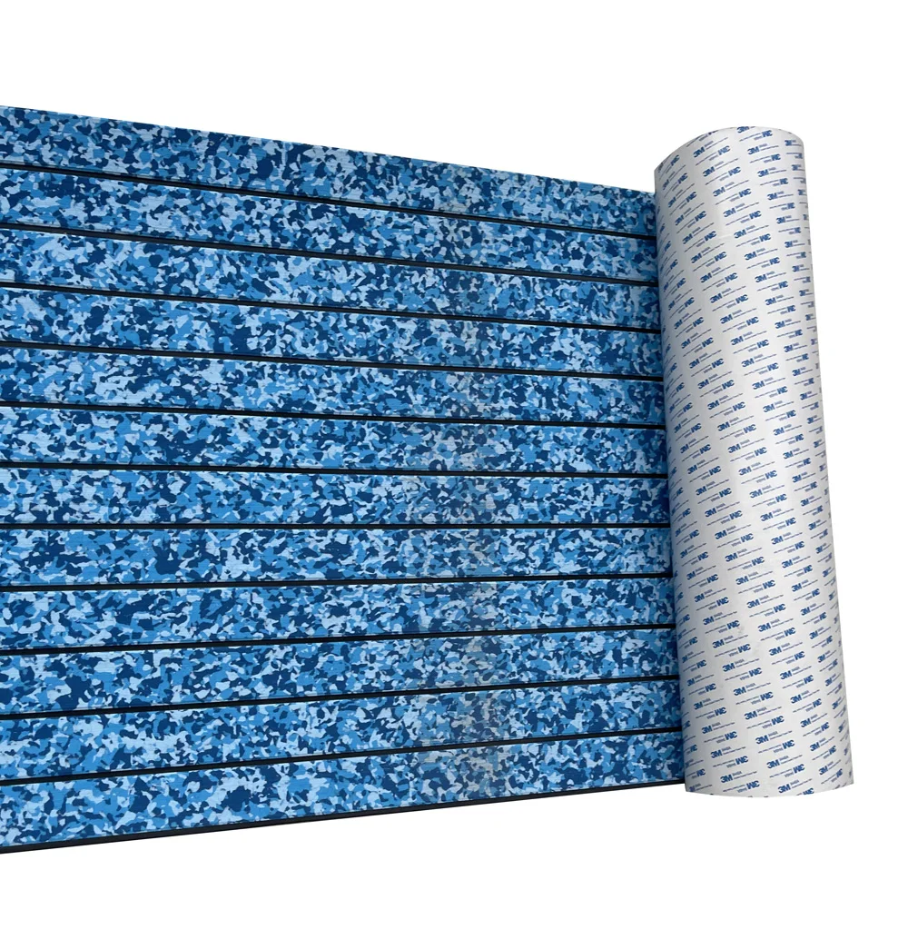 Boat Flooring EVA Foam Decking Teak Sheet Non-Slip Marine Mat for Yacht RV, Kayak and Swimming Pool Self-Adhesive Flooring