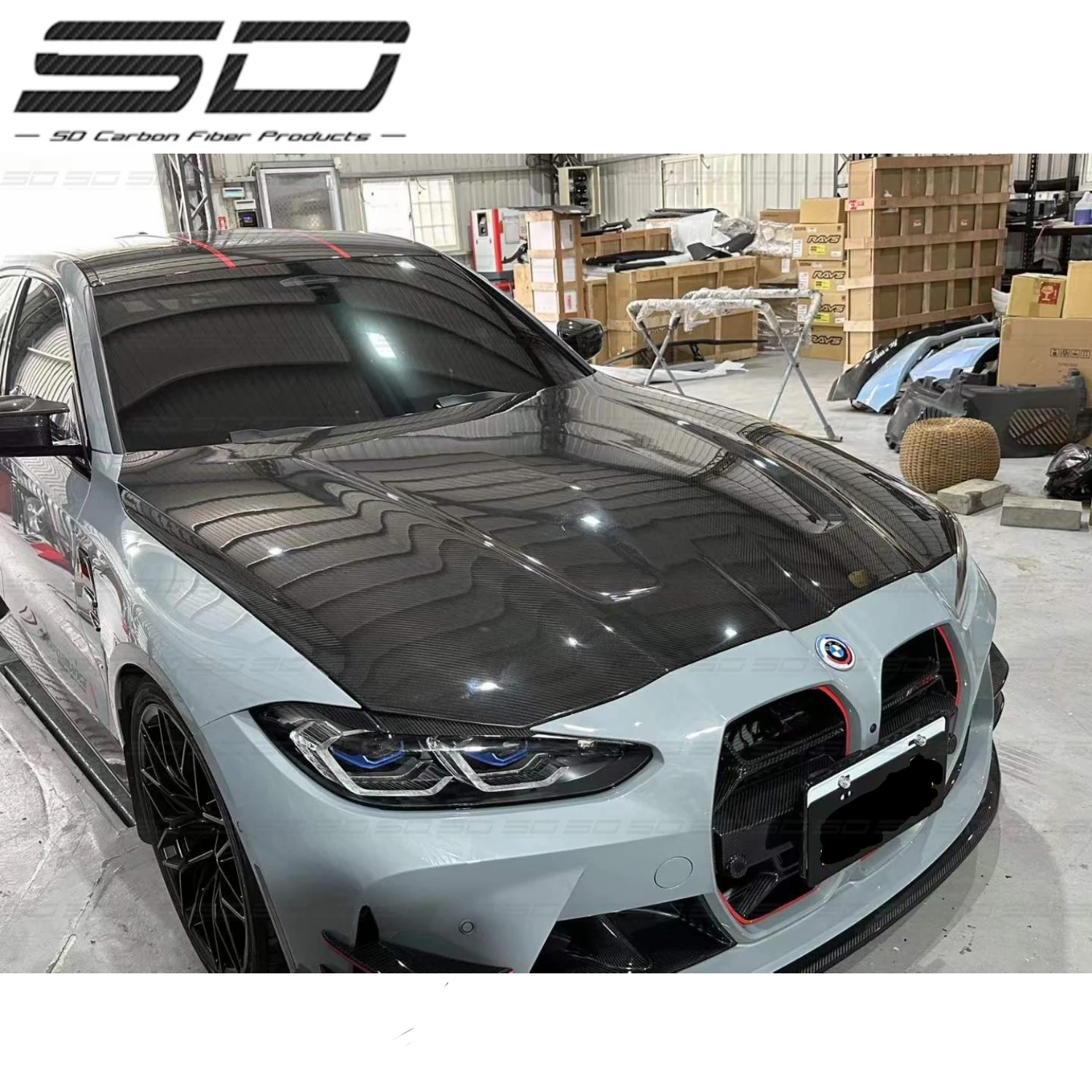 B-M-W M3/M4 G80 G82 CLS стиль сухой карбоновый капот/капот