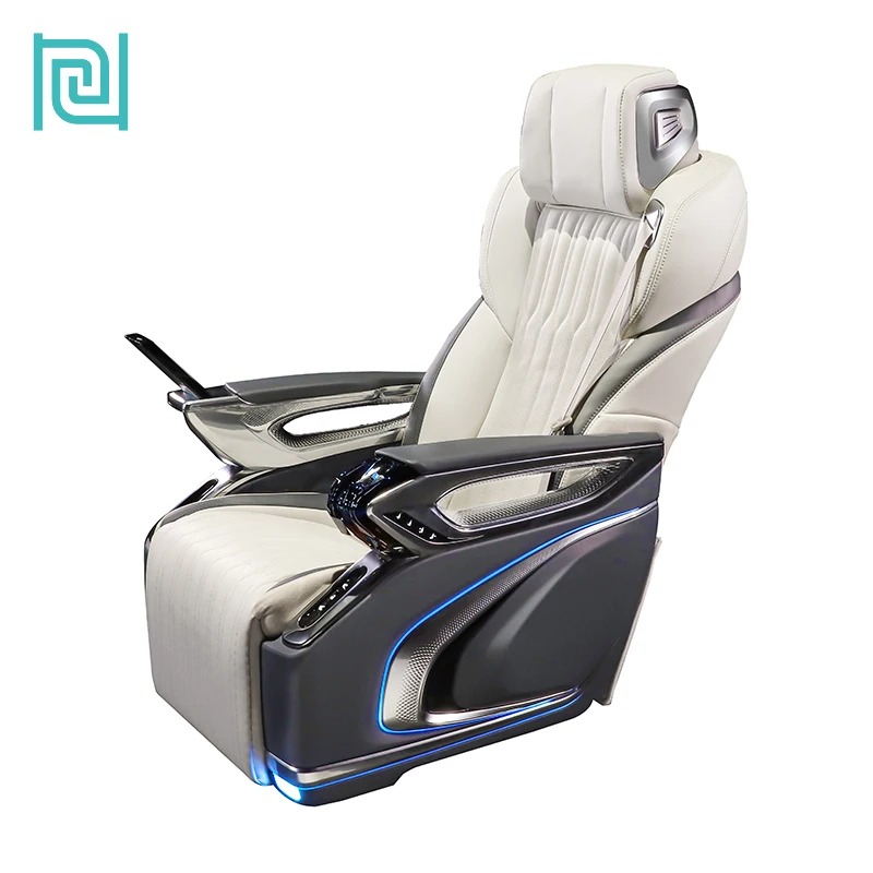 Leather Business Car Seat Commercial Recliner Van Seat With Air Massage For Peugeot Expert