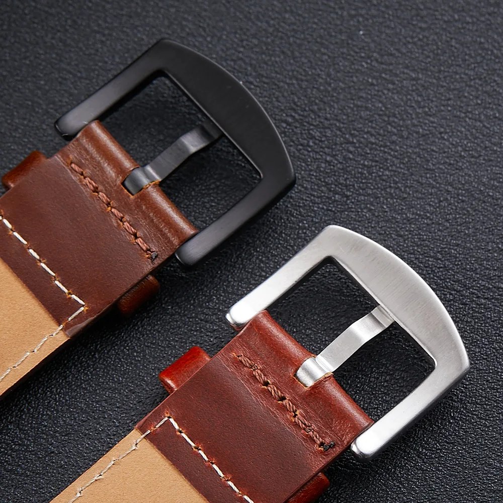 18mm 20mm 22mm Watch Buckle Polished Brushed Leather Band Watch Clasp Stainless Steel Watch Buckle  strap pin buckles