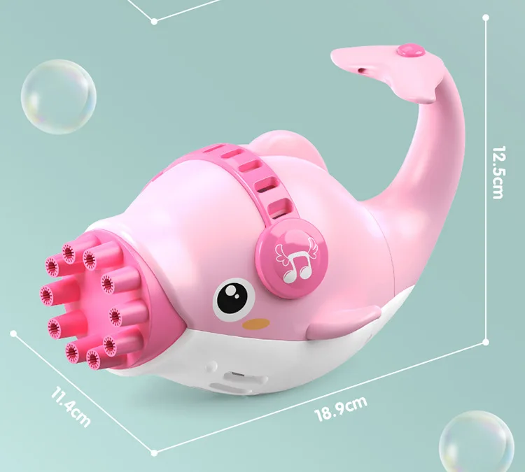Детские уличные ABS электрические дельфины Bubble Gun