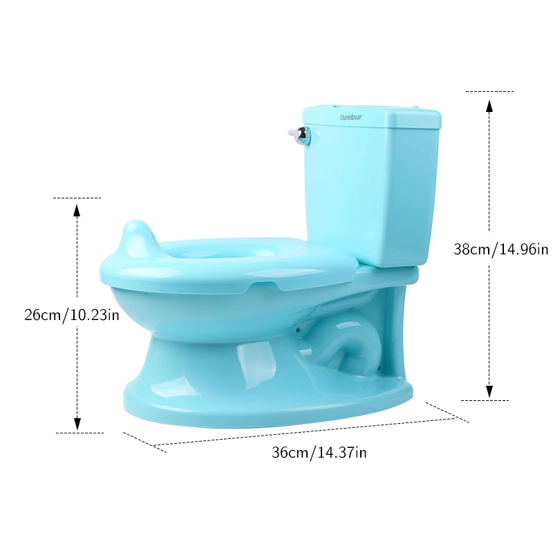 Potty Training Seat with Music Realistic Potty Training Toilet for Home Use Potty Print Accept Style Plastic New Plastic Baby