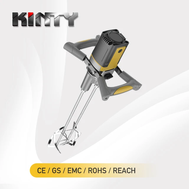 KINTY Mini Electric Hand Mixer Home Use 1700w Small Shaft Paddle Type Concrete Mixer With Electricity For Paint Plaster