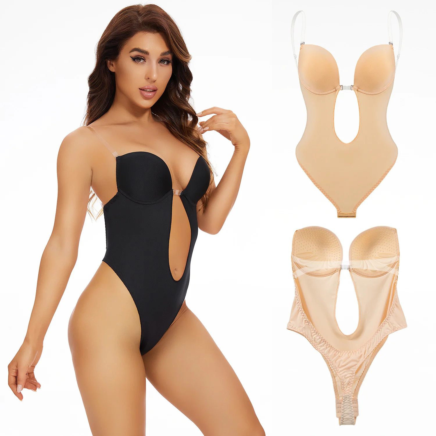Invisible Slimming Body Suit Womens Shape Wear Slim Body Suit Shapewear Bodysuit Thong For Women
