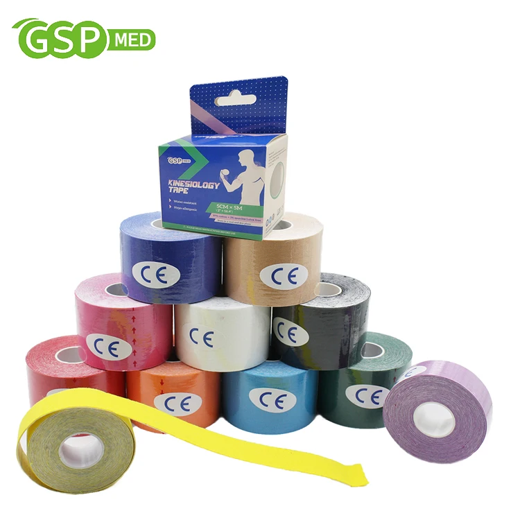 5cm*5m Kinesiology Tape Manufacturer Kinesio Tape Chinese Muscle Patch Bandages & Tapes,rehabilitation Therapy Supplies 3 Years