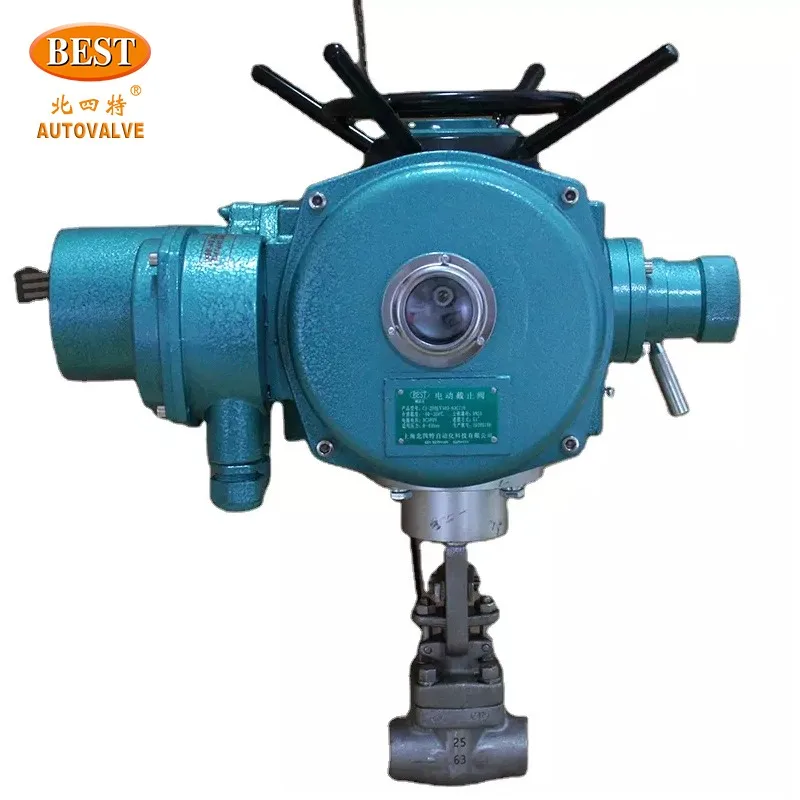 CJ Series Flanged Stainless Steel Carbon Steel Regulating Control Actuator Electric Globe Valve